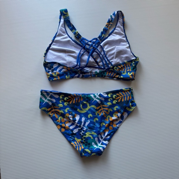 Source Unknown Blue and Green Bikini - Picture 2 of 3